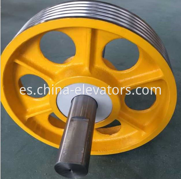 Polea de hierro fundido de ascensor Elevator Cast Iron Pulley